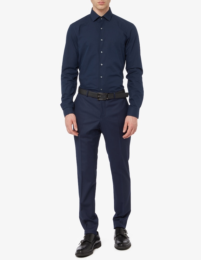 Calvin Klein Men's Blue Cotton Shirt - Image 5