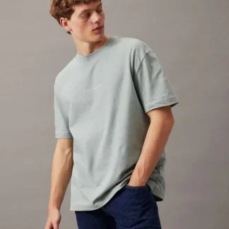 Calvin Klein Jeans Men's Green Printed T-Shirt