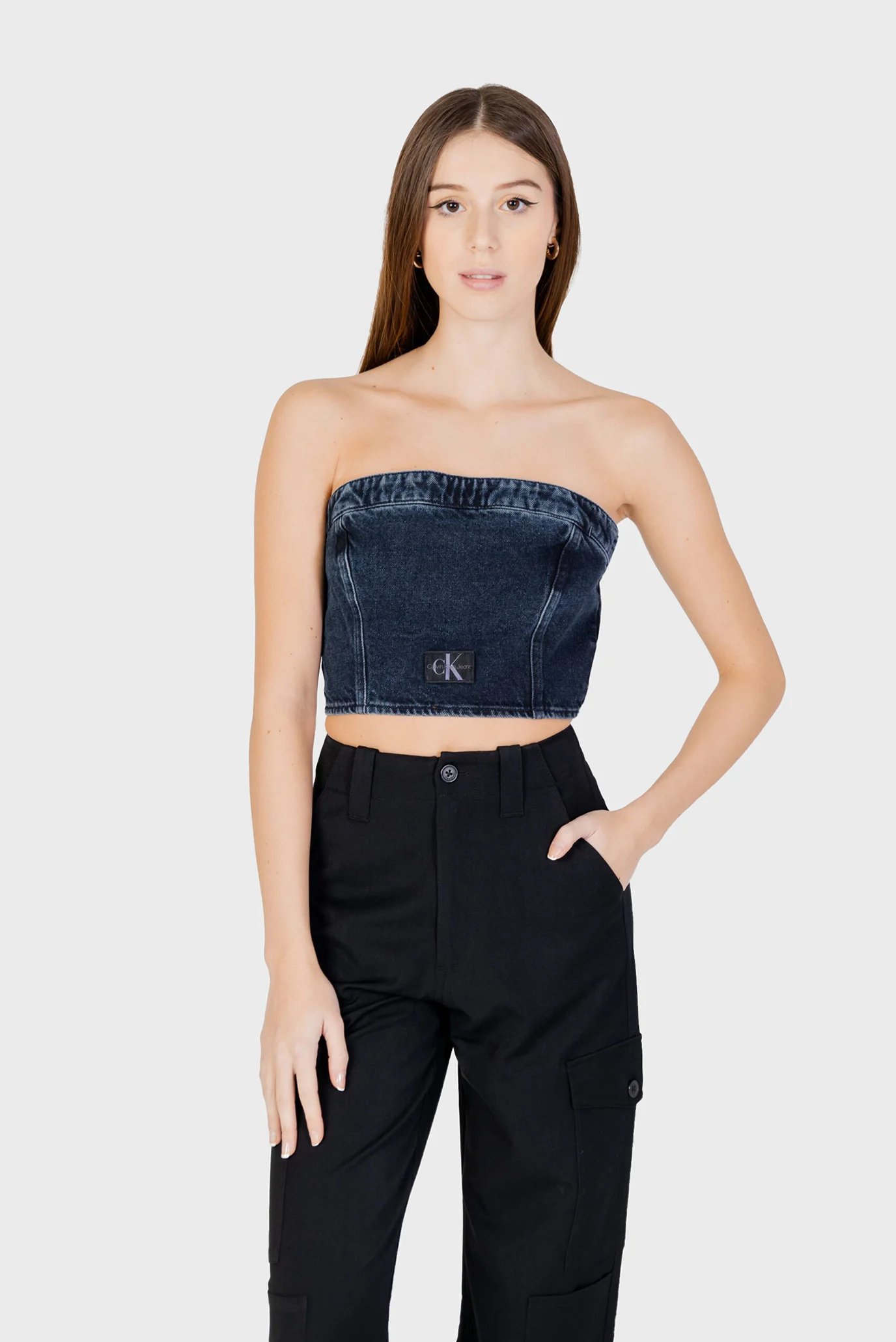 Calvin Klein Jeans Women’s Organic Cotton Blue Top - Image 2