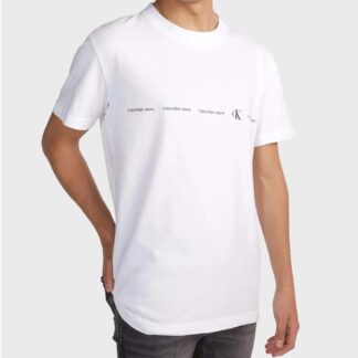 Calvin Klein Jeans Men's White Printed T-shirt
